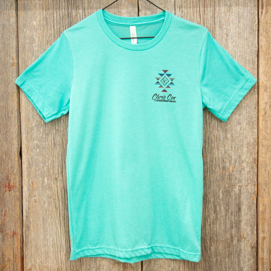 Teal Serape Navajo Brand T-Shirt