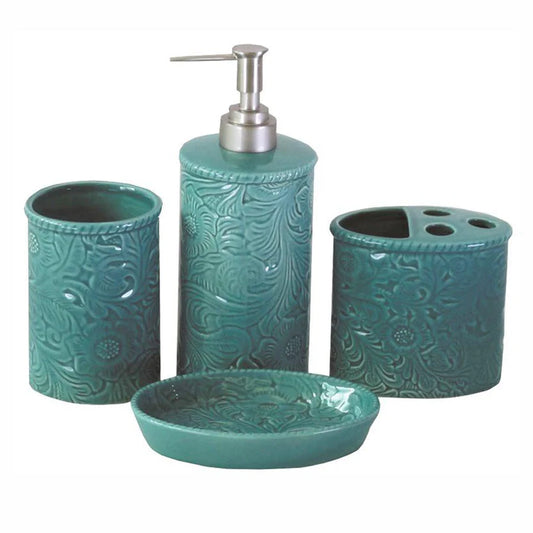 Savannah 4PC Bath Countertop Accessory Set